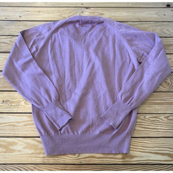 Vintage Pen West Pendleton V Neck Sweater Size Medium Men’s Purple - Picture 2 of 9